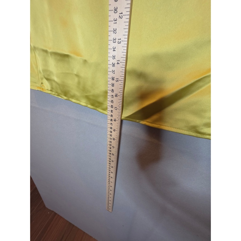 Sincerely Jules Chartreuse Yellow Satin Mini Skirt Size Medium RN160656 - Picture 6 of 9